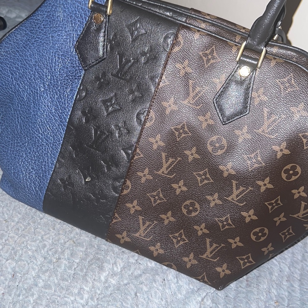 Louis Vuitton | Limited Edition Monogram Blocks Zipped Tote, Black/Blue/Brown